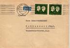 BRD 197 auf Brief als Mehrfachfrankatur portogerecht -