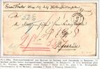 Vorphila Paketbegleitbrief von 1860 mit Postvorschuss ohne Auslagen Stem. -