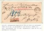 Braunschweig Paketbegleitbrief portofreie mit Wertangabe 37466 rth. -