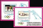St. Vincent Grenadinen St. Vincent Grenadinen Block 108 und 109 postfrisch Olympische Spiele MiNr. Block 108 und 109 postfrisch Olympische Spiele -