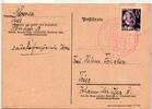 Französische Zone Rheinland-Pfalz 5 auf Postkarte echt gelaufen -