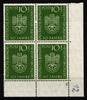 Bund Bund 163 postfrisch Viererblock Eckrand ur Formnummer 2 MiNr. 163 postfrisch Viererblock Eckrand ur Formnummer 2 -