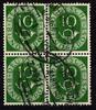 BRD BRD 128 gestempelt 4er Block MiNr. 128 gestempelt 4er Block -