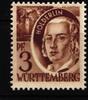Französische Zone Württemberg Französische Zone Württemberg 2G postfrisch Druck auf Gummiseite MiNr. 2G postfrisch Druck auf Gummiseite -