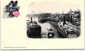 AK New York View on The Cuyahoga River Cleveland ungebraucht -