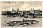 AK Mainz a. Rhein Total mit Raddampfer 1911 ungebraucht -