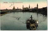 AK Dresden Panorama von der Marienbrücke gesehen 1910 gebraucht -