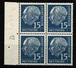 BRD BRD 184 y Dz postfrisch 4er Block mit Druckerzeichen 12 MiNr. 184 y Dz postfrisch 4er Block mit Druckerzeichen 12 -