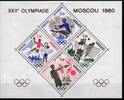 Monaco Monaco 1415-1418 postfrisch Sonderdruck in Blockform / Olympische Spiele MiNr. 1415-1418 postfrisch Sonderdruck in Blockform / O -