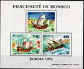 Monaco Monaco 2070-2072 postfrisch Sonderdruck in Blockform / Segelschiffe MiNr. 2070-2072 postfrisch Sonderdruck in Blockform / Segels -