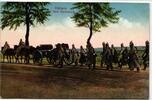 AK Deutschland Artillerie auf dem Vormarsch Feldpost 1916 gebraucht -