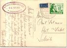 Berlin 61 auf Postkarte als Einzelfrankatur portogerecht -