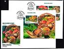 Malediven Malediven 7708-7711 und Block 1207 gestempelt Kleinbogen als FDC / Pilze MiNr. 7708-7711 und Block 1207 gestempelt Kleinbogen al -