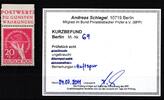 Berlin Berlin 69 postfrisch Kurzbefund Schlegel BPP MiNr. 69 postfrisch Kurzbefund Schlegel BPP -