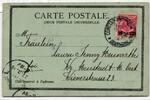Deutsche Auslandspostämter Türkei 7 auf Postkarte als Einzelfrankatur -