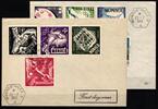 Monaco Monaco 458-467 gestempelt auf FDC Briefen, Olympische Spiele 1952 MiNr. 458-467 gestempelt auf FDC Briefen, Olympische Spiele 19 -
