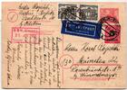Berlin 46 GA, 135 auf Postkarte Ganzsachenausschnitt portogerecht -