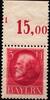 Bayern Bayern 106 I postfrisch vom Oberrand MiNr. 106 I postfrisch vom Oberrand -