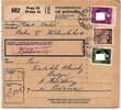 Böhmen und Mähren 103 u.a. auf Brief als Mischfrankatur Paketkarte -