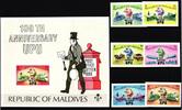   Malediven Malediven Block 255 B + 514-519 B postfrisch Weltpostverein/ UPU MiNr. Block 255 B + 514-519 B postfrisch Weltpostverein/ UPU 