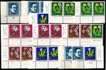 Schweiz Schweiz 722-726 postfrisch Eckrand Formnummer Bogenzähler MiNr. 722-726 postfrisch Eckrand Formnummer Bogenzähler -
