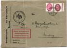 Deutsches Reich Dienstmarken 122, 124 auf Brief -
