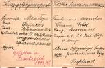 Deutsches Reich Kriegsgefangenenpost auf Postkarte über Gefallenen -
