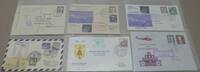 Berlin Lot Helikopterpost auf Brief 6 Belege -