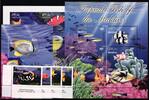Malediven Malediven 4199-4202, Klb. 4203-4217, Block 551 postfrisch Fische MiNr. 4199-4202, Klb. 4203-4217, Block 551 postfrisch Fische -