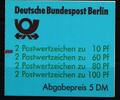   Berlin Berlin MH 15 mZ postfrisch MiNr. MH 15 mZ postfrisch 