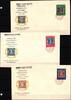 BRD Bund 113-115 als Ersttagsbrief verteilt auf 3 FDCs -