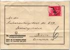 Schweiz Dienstmarken 59 auf Postkarte Paketausschnitt -