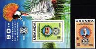 Uganda Uganda Block 234 + 1507 postfrisch Rotary Club MiNr. Block 234 + 1507 postfrisch Rotary Club -