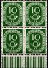BRD Bund BRD Bund 128 postfrisch 4er Block vom Unterrand MiNr. 128 postfrisch 4er Block vom Unterrand -