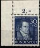 BRD Bund BRD Bund 146 postfrisch vom Eckrand oben links MiNr. 146 postfrisch vom Eckrand oben links -