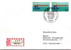 BRD Bund 1378 auf Brief als Mehrfachfrankatur vom Ersttag -