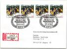 BRD Bund 1337 auf Brief als Mehrfachfrankatur vom Ersttag -