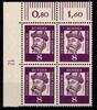 Berlin Berlin 201 DZ postfrisch ER-Vbl. mit Druckerzeichen 12 neben Feld 1 unten MiNr. 201 DZ postfrisch ER-Vbl. mit Druckerzeichen 12 -