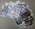 Mongolei auf Brief 10x A4 Format mit einer bunten Frankatur -selten- -