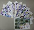 Mongolei auf Brief 10x A4 Format mit einer bunten Frankatur -selten- -
