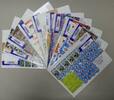 Mongolei auf Brief 10x A4 Format mit einer bunten Frankatur -selten- -