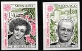 Monaco Monaco 1421-1422 geschnitten postfrisch aus Sonderblock MiNr. 1421-1422 geschnitten postfrisch aus Sonderblock -