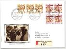 Schweiz 1340 A 1344 A als Ersttagsbrief als Mischfrankatur -