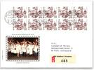 Schweiz 1280 als Ersttagsbrief als Mehrfachfrankatur -