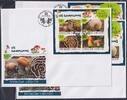 Togo Togo 9150-9153, Block 1615 und 1616 gestempelt Kleinbogen als FDC /Pilz MiNr. 9150-9153, Block 1615 und 1616 gestempelt Kleinbog -