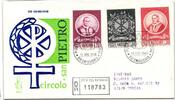 Vatikan FDC 553-555 als Ersttagsbrief -