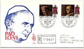 Vatikan FDC 718-719 als Ersttagsbrief -