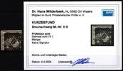Braunschweig Braunschweig 5 gestempelt Kurzbefund Dr. Wilderbeek BPP MiNr. 5 gestempelt Kurzbefund Dr. Wilderbeek BPP -