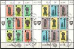 Großbritannien Isle of Man Großbritannien Isle of Man 122-127 gestempelt als Kleinbogensatz MiNr. 122-127 gestempelt als Kleinbogensatz -