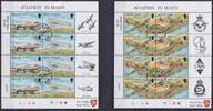 Großbritannien Isle of Man Großbritannien Isle of Man 722-729 gestempelt als Kleinbogensatz MiNr. 722-729 gestempelt als Kleinbogensatz -